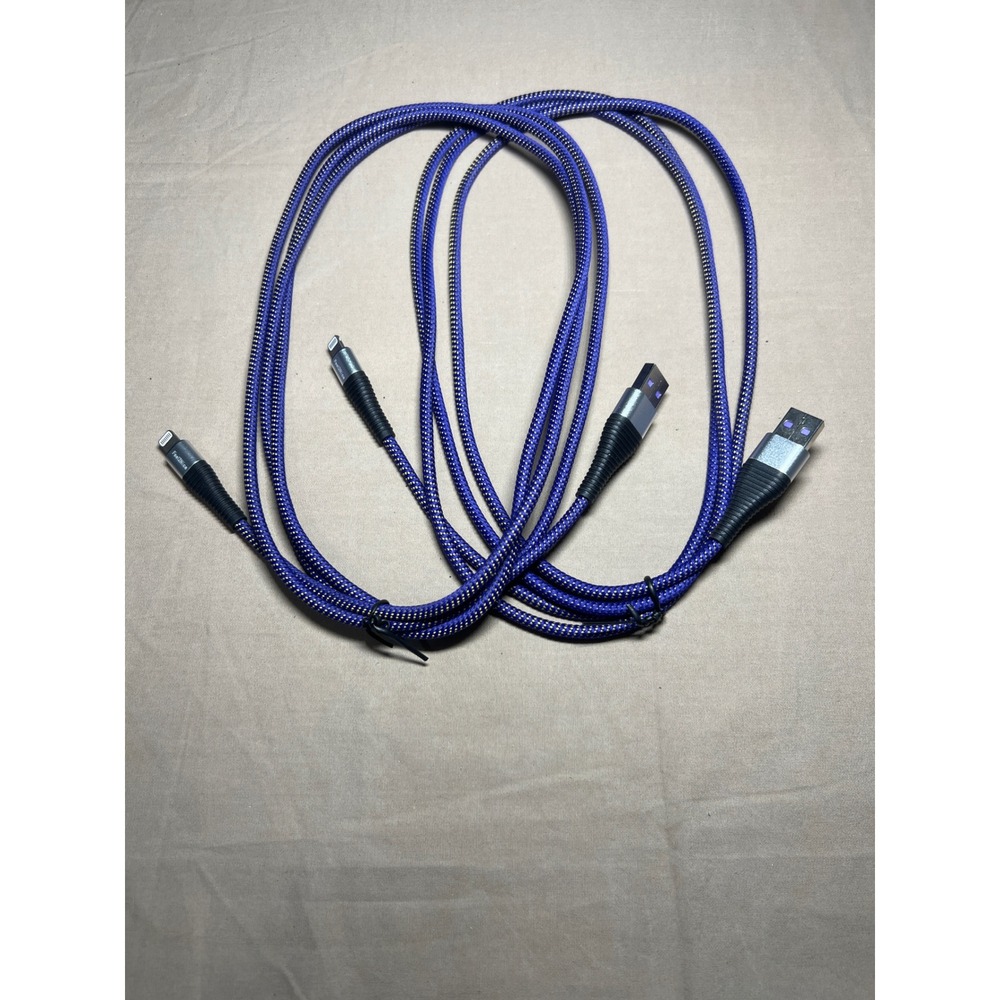 Feel2Nice Premium Charge & Sync Cable, Lightning USB, Purple Cord